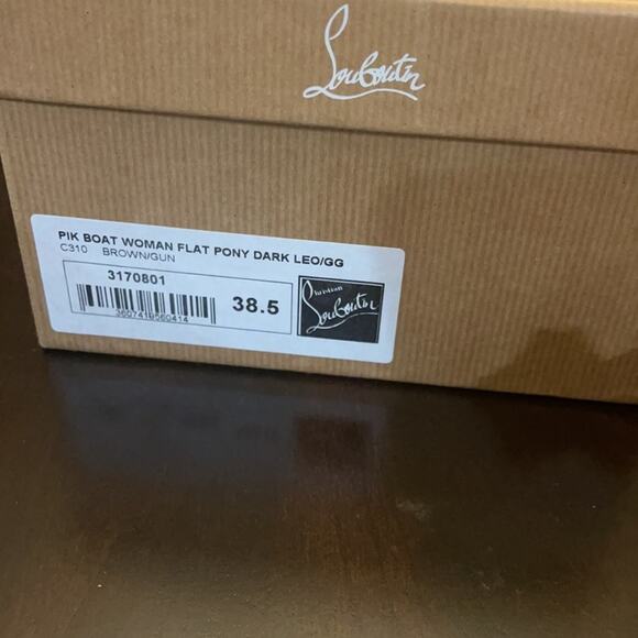 Christian louboutin pik boat pony dark leopard38.5 - Picture 2 of 7